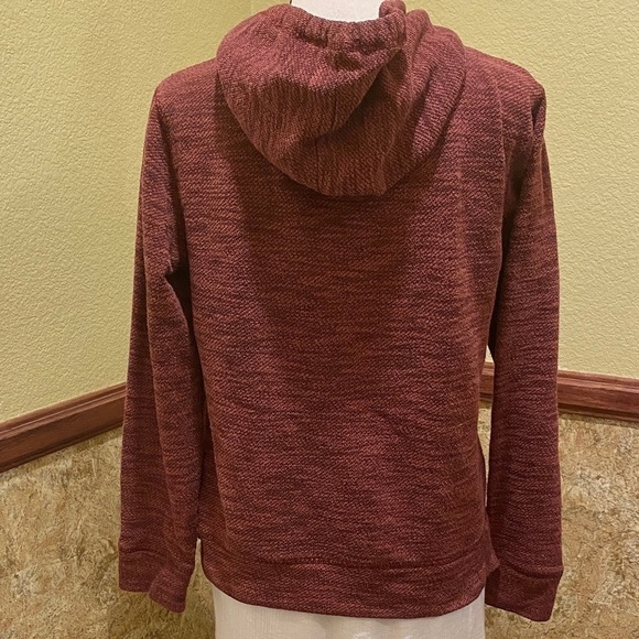 Vans Hoodie Pullover Beach Sweatshirt Maroon Red With Vans Logo Women’s Sz Med - Picture 4 of 6